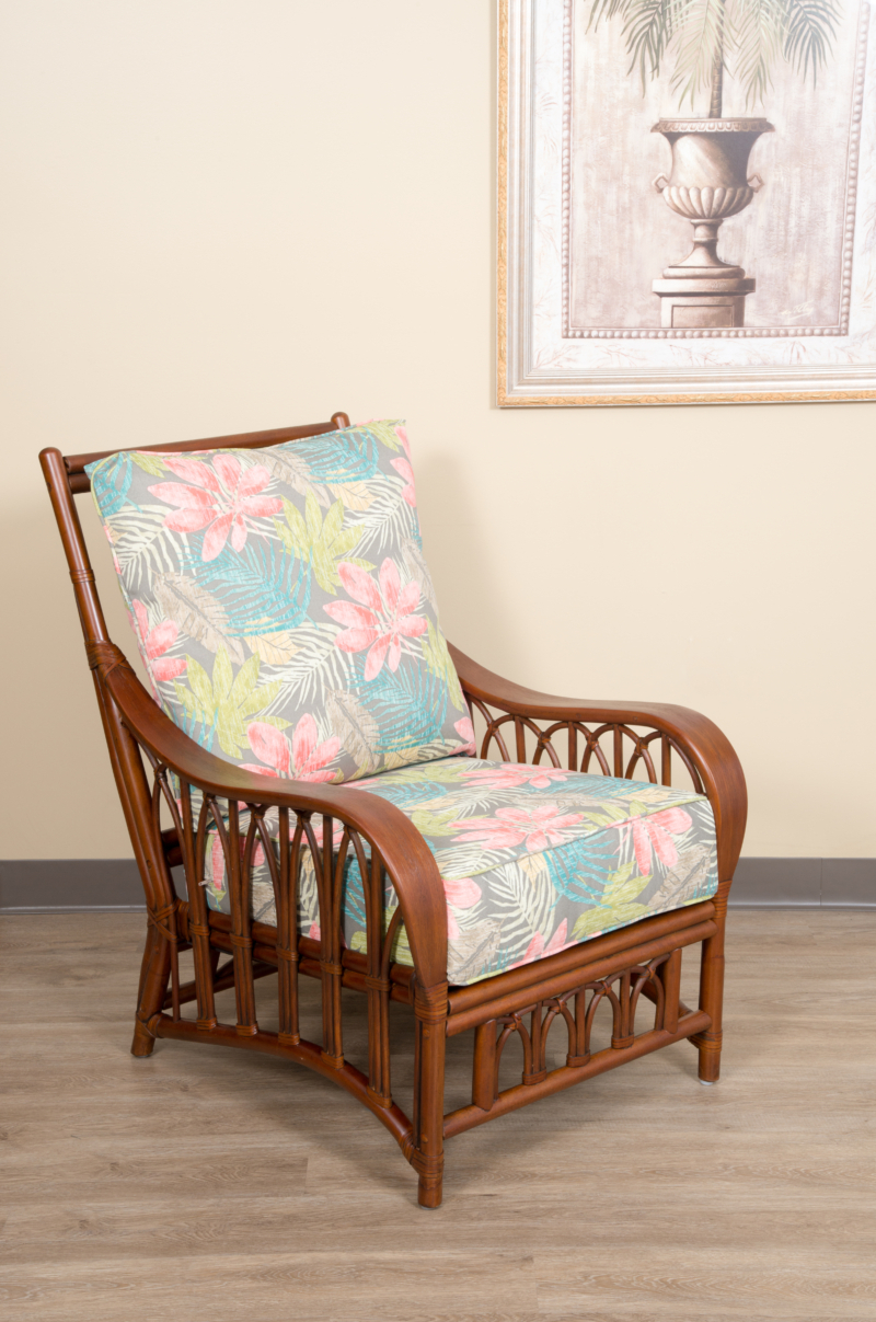 Cuba Lounge Chair - Sienna Finish - Alexander & Sheridan | Casual